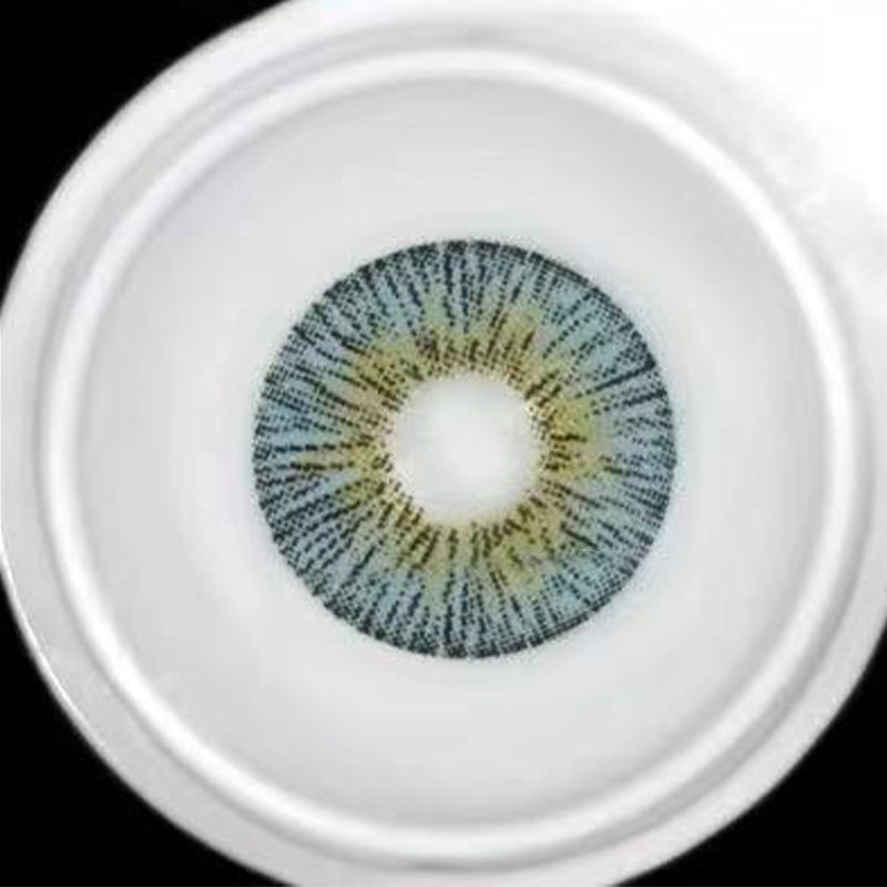Lentes de contacto de mármol azul retro 