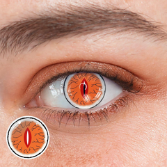 Lentes de contacto de color rojo para cosplay de Kibutsuji Muzan 