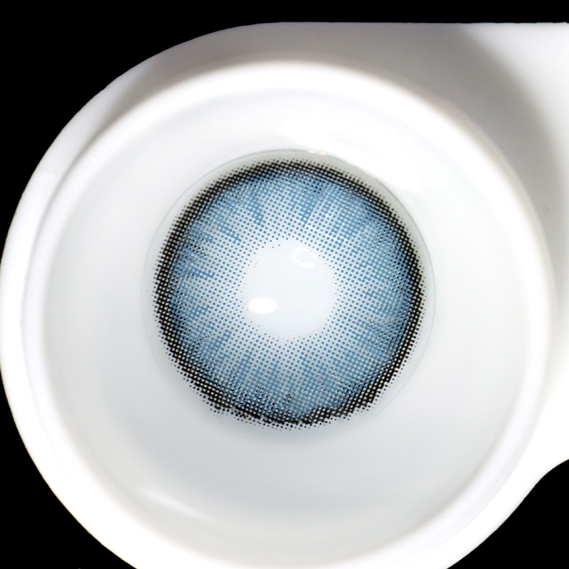Lentes de contacto de color azul amanecer 