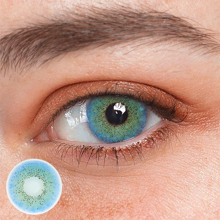 Lentes de contacto de color azul malvavisco Gimlet