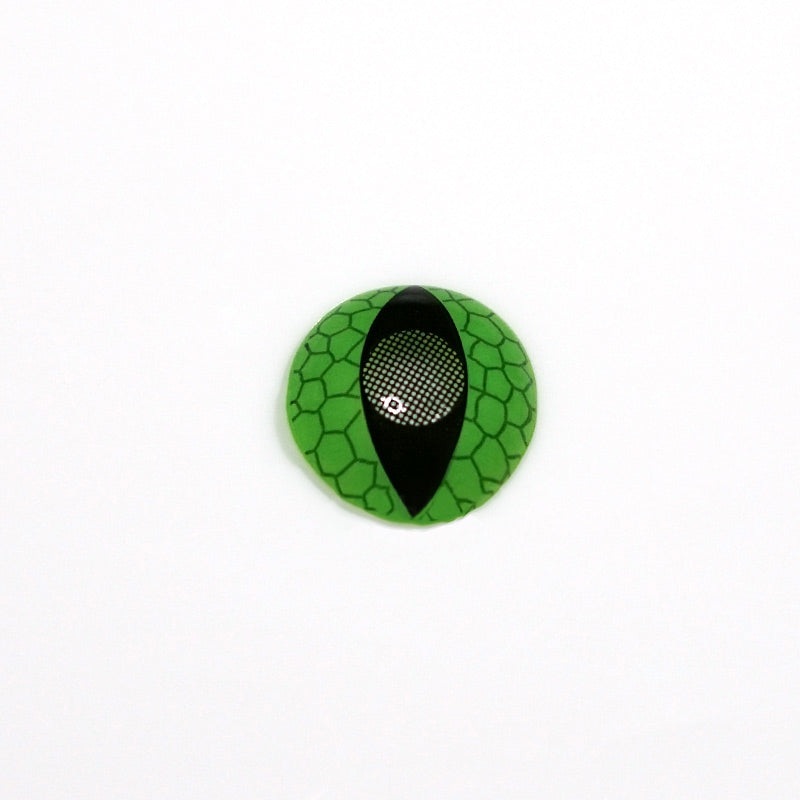 Lentes de contacto de color verde con ojos de gato y serpiente para cosplay 