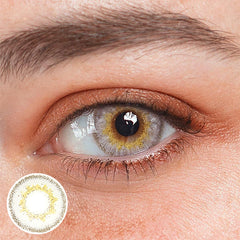 Lentes de contacto de color gris arena Danica