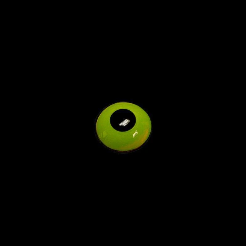 Lentes de contacto de color amarillento de Halloween 