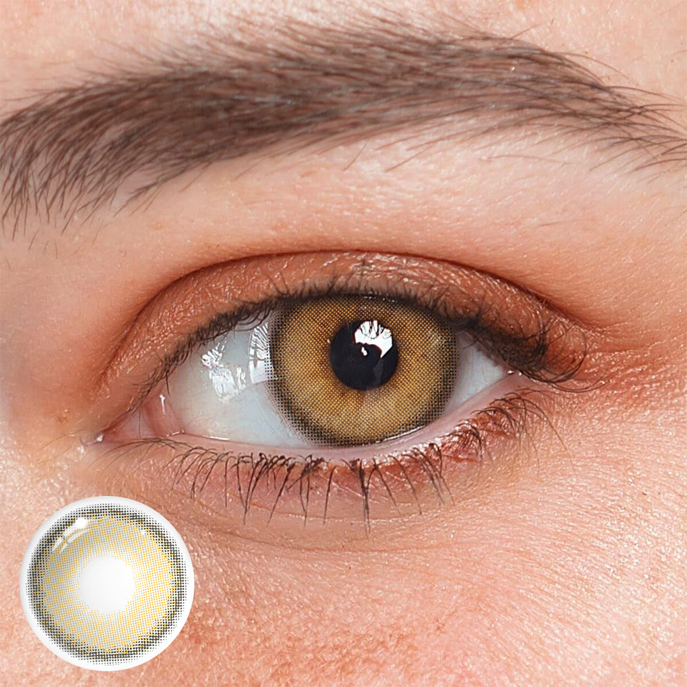 Lentes de contacto de color con prescripción Vela Brown 