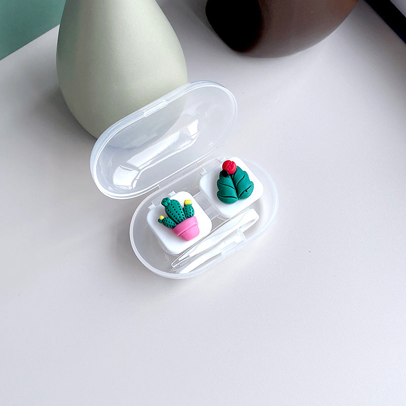 Estuche para lentes de contacto de colores DIY 