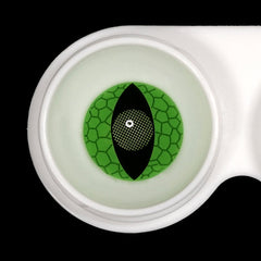 Lentes de contacto de color verde con ojos de gato y serpiente para cosplay 