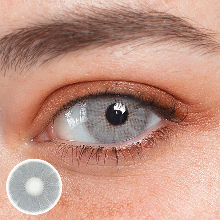 Lentes de contacto de color con prescripción Clover Grey 