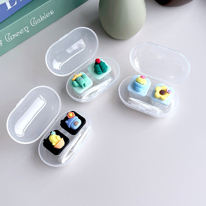 Estuche para lentes de contacto de colores DIY 