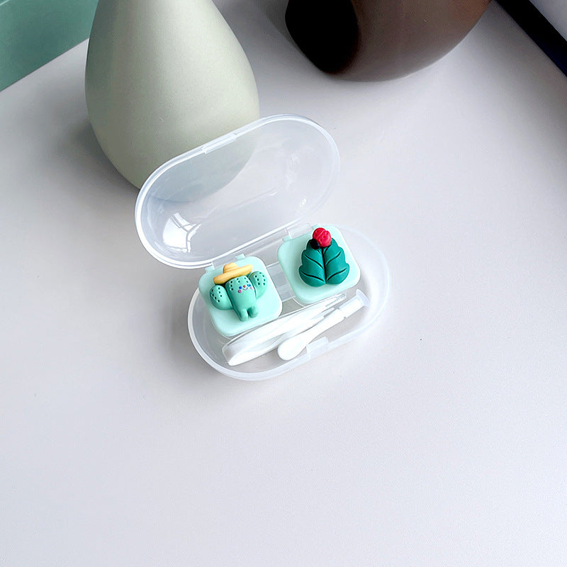 Estuche para lentes de contacto de colores DIY 