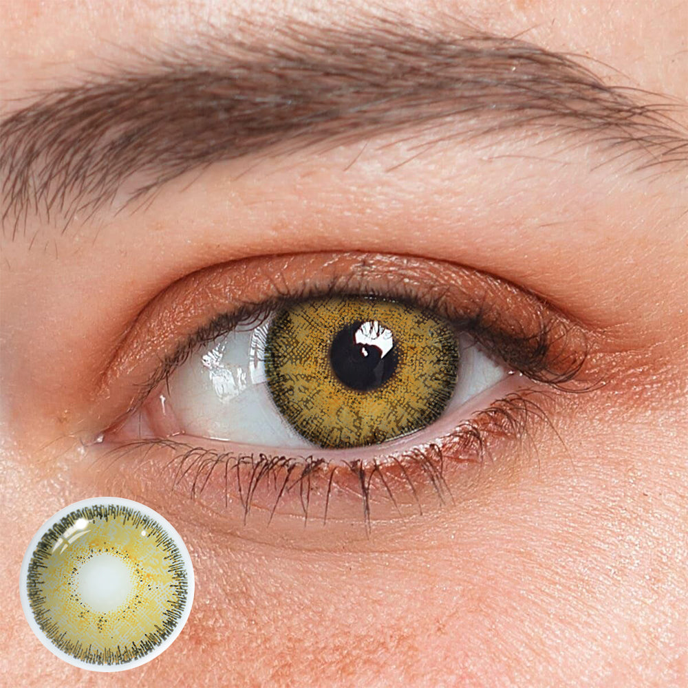 Lentes de contacto color arena dorada Artemis 