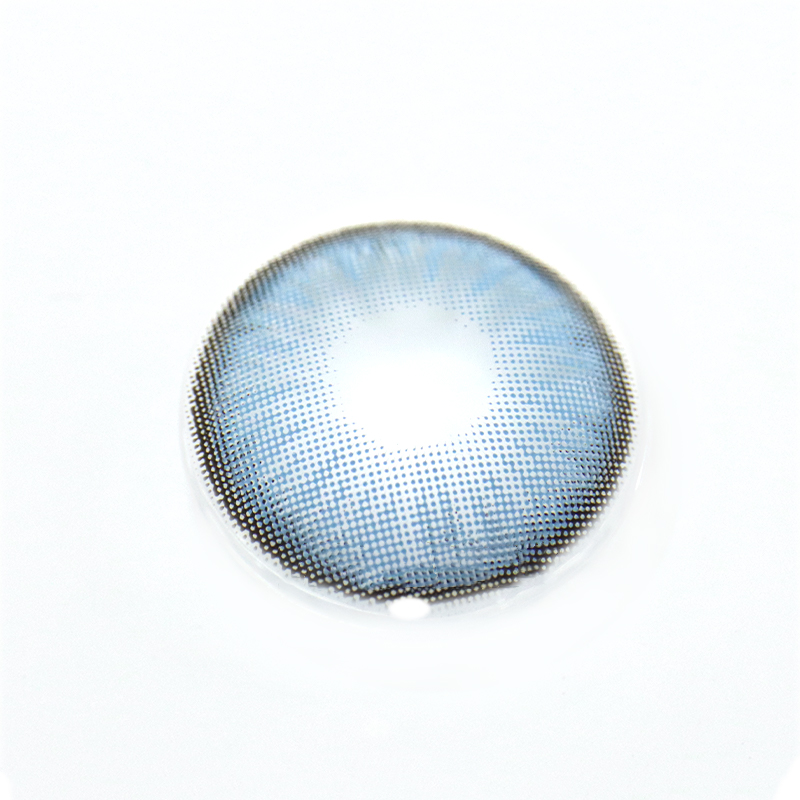 Lentes de contacto de color azul amanecer 