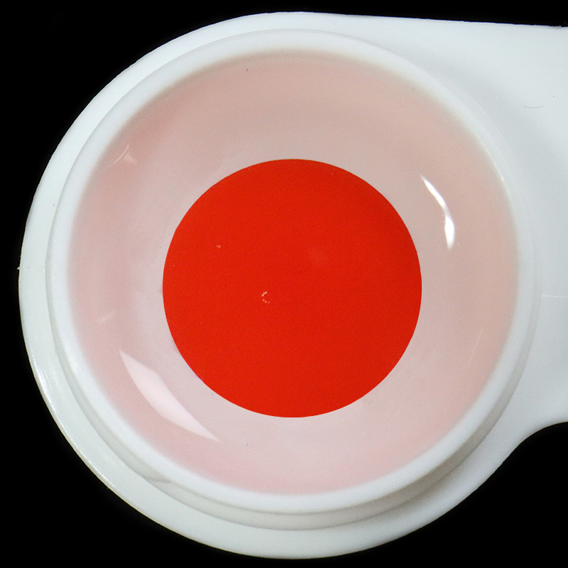 Lentes de contacto de color rojo para Halloween 