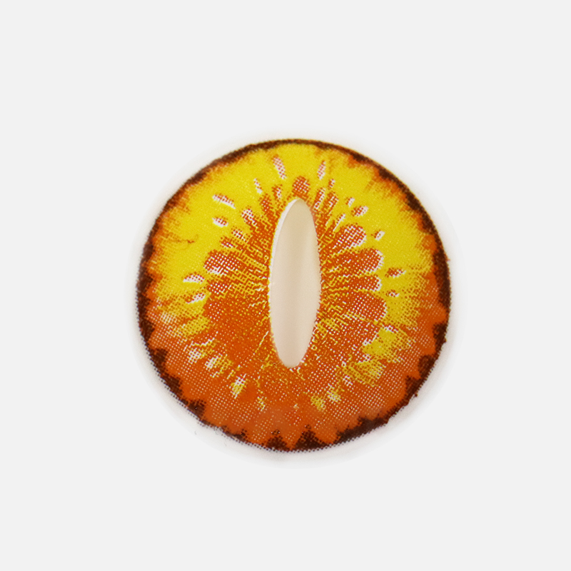 Lentes de contacto de color amarillo de Halloween DragonMaid