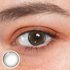 Lentes de contacto de color gris claro Sidra 