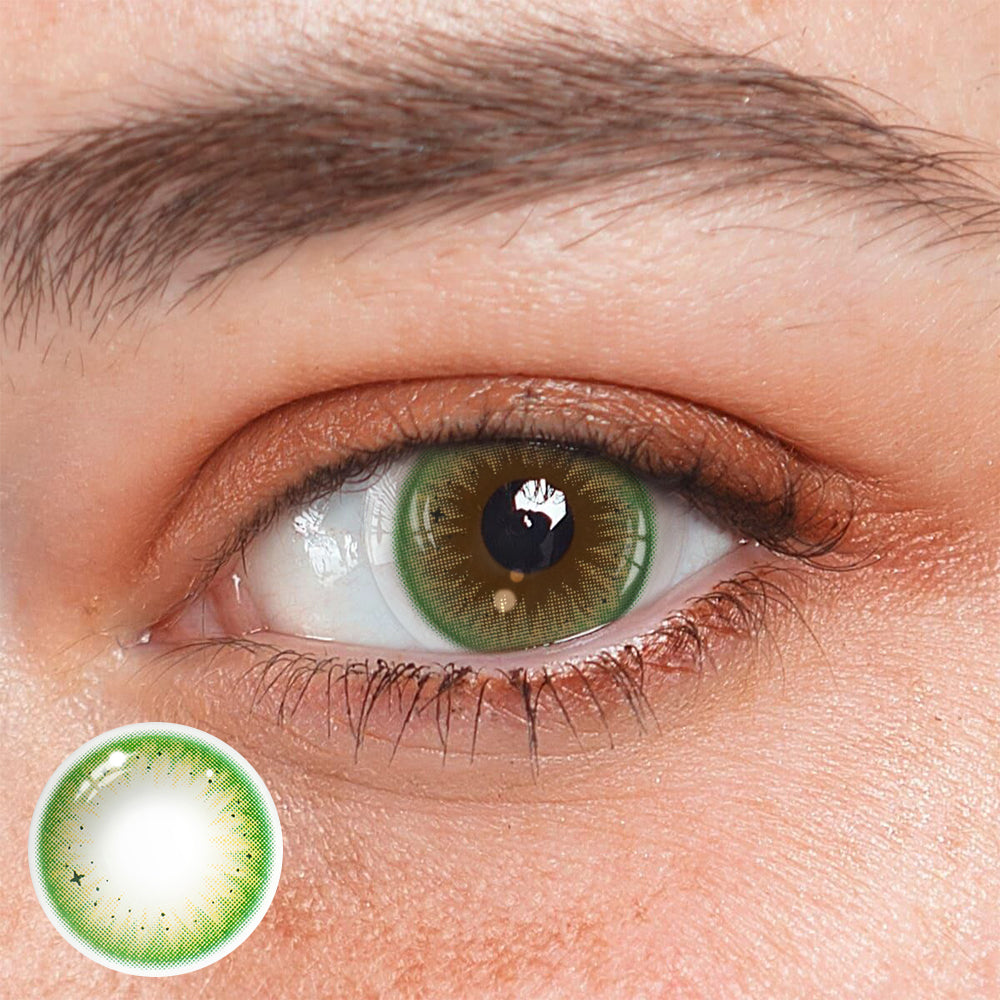 Lentes de contacto de color verde Auriga 