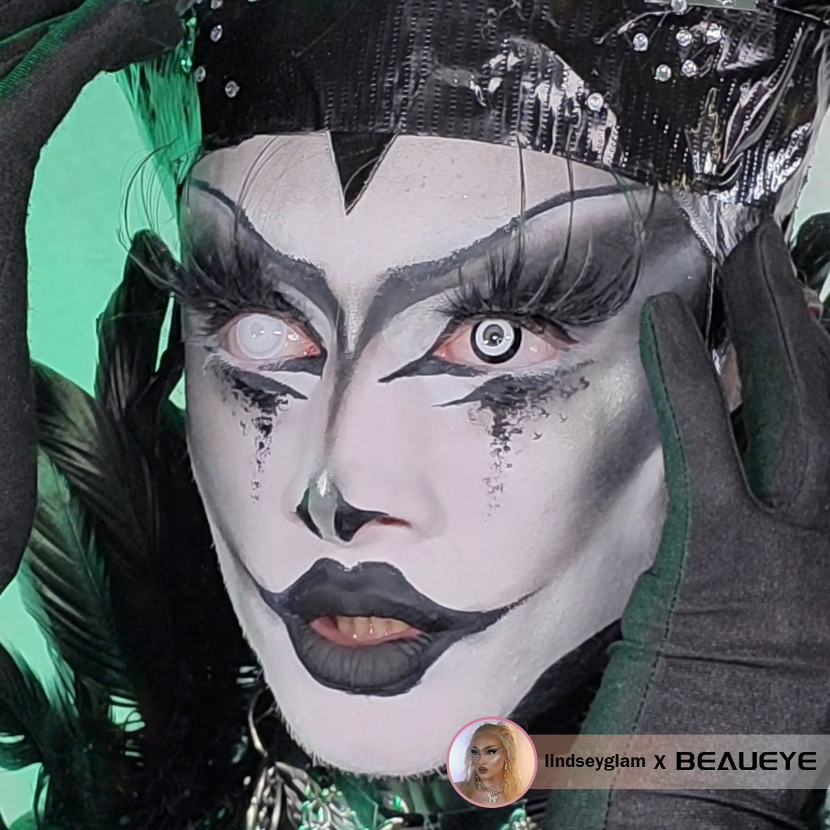 Lentes de contacto de color blanco y negro de Cosplay Circle Line
