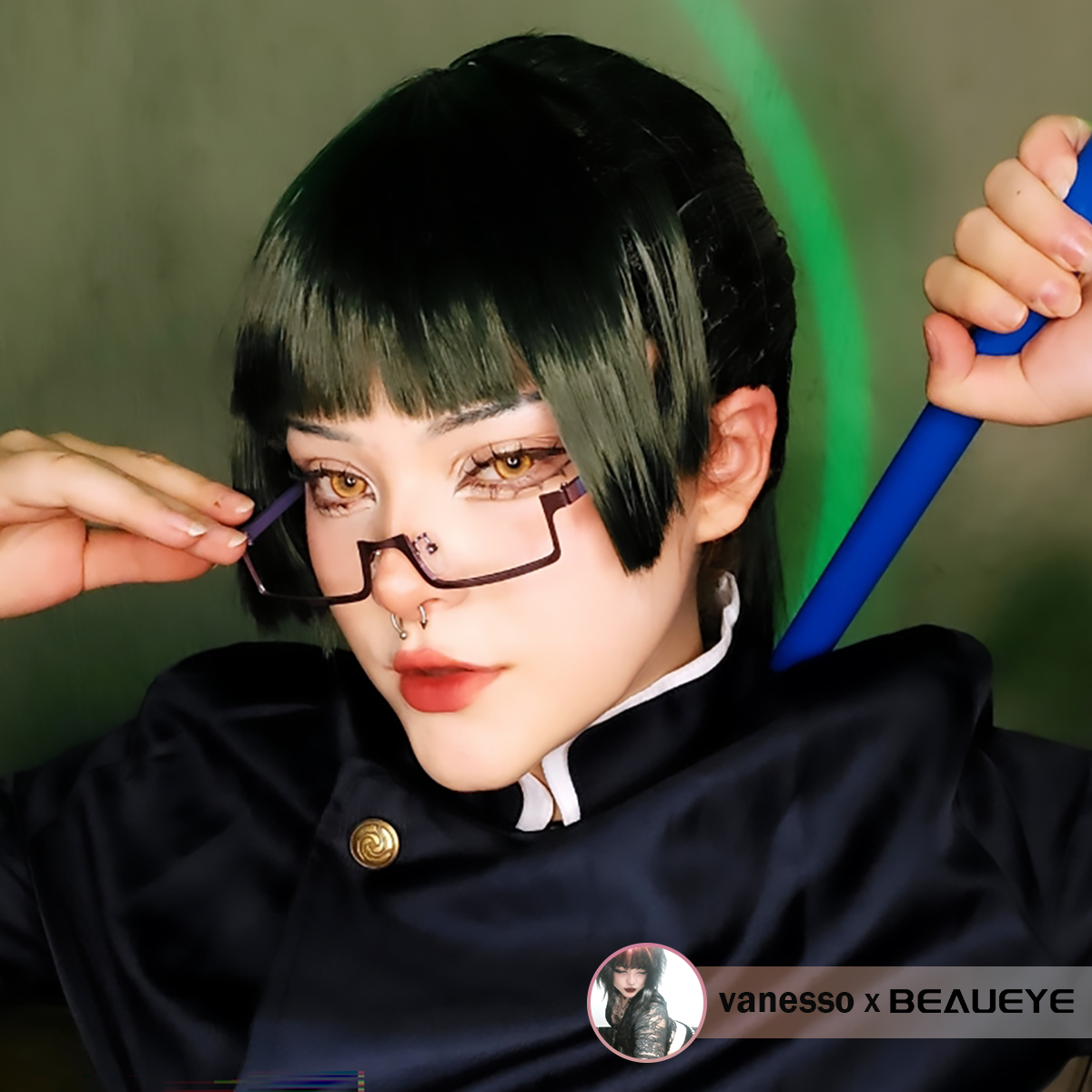 Lentes de contacto de color marrón de hada para cosplay 