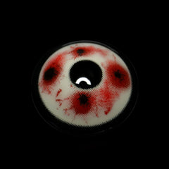 Lentillas de contacto rojas Bloodshot para cosplay