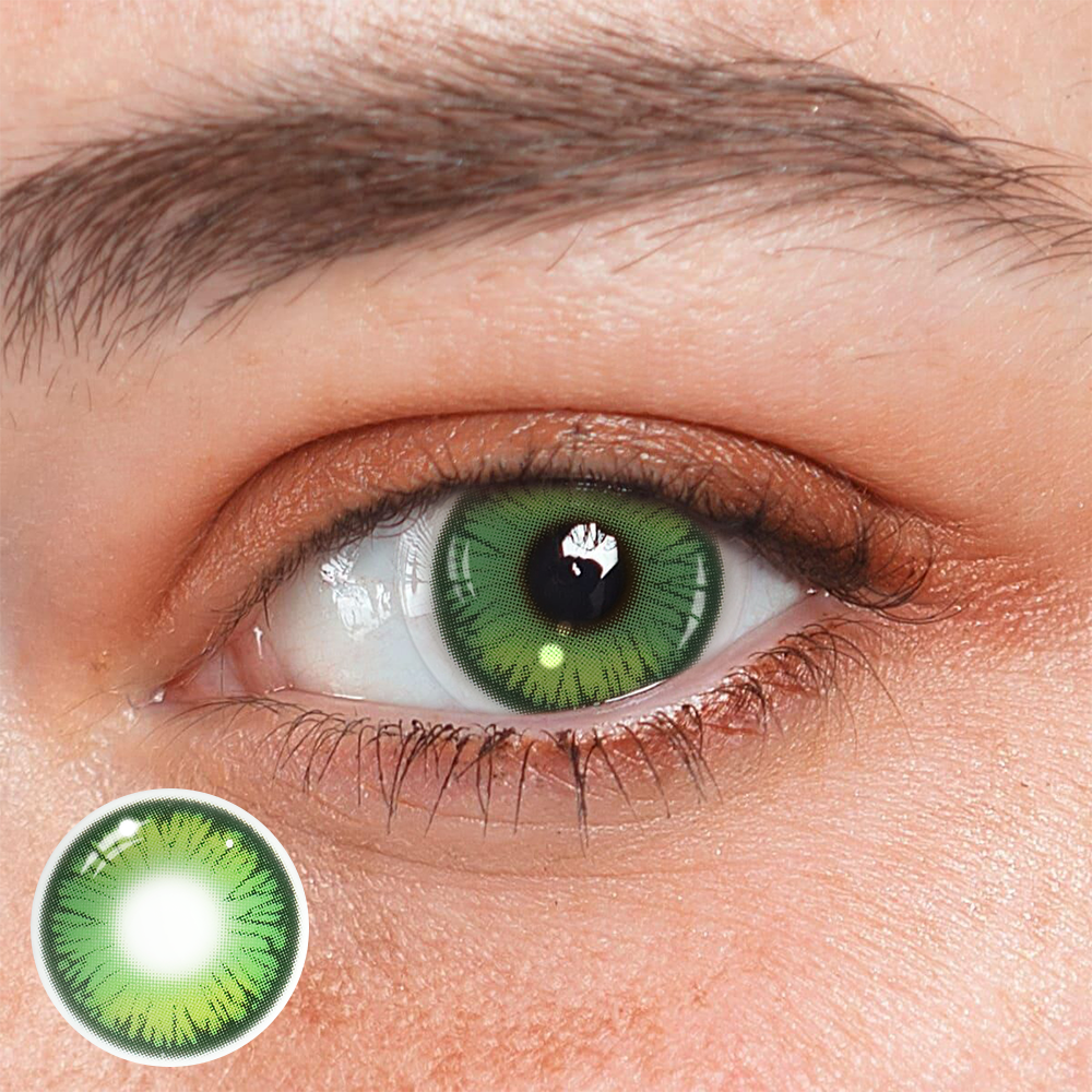 Lentillas de contacto verdes "Butterfly" para cosplay