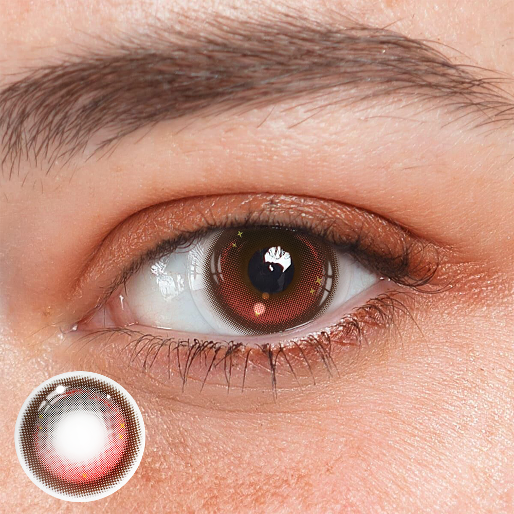 Lentes de contacto de color rosa loco de Cosplay Abyss 