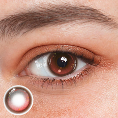 Lentes de contacto de color rosa loco de Cosplay Abyss 