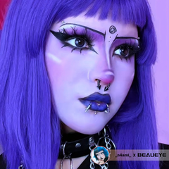 Lentes de contacto de color negro y morado de Cosplay Circle Line 