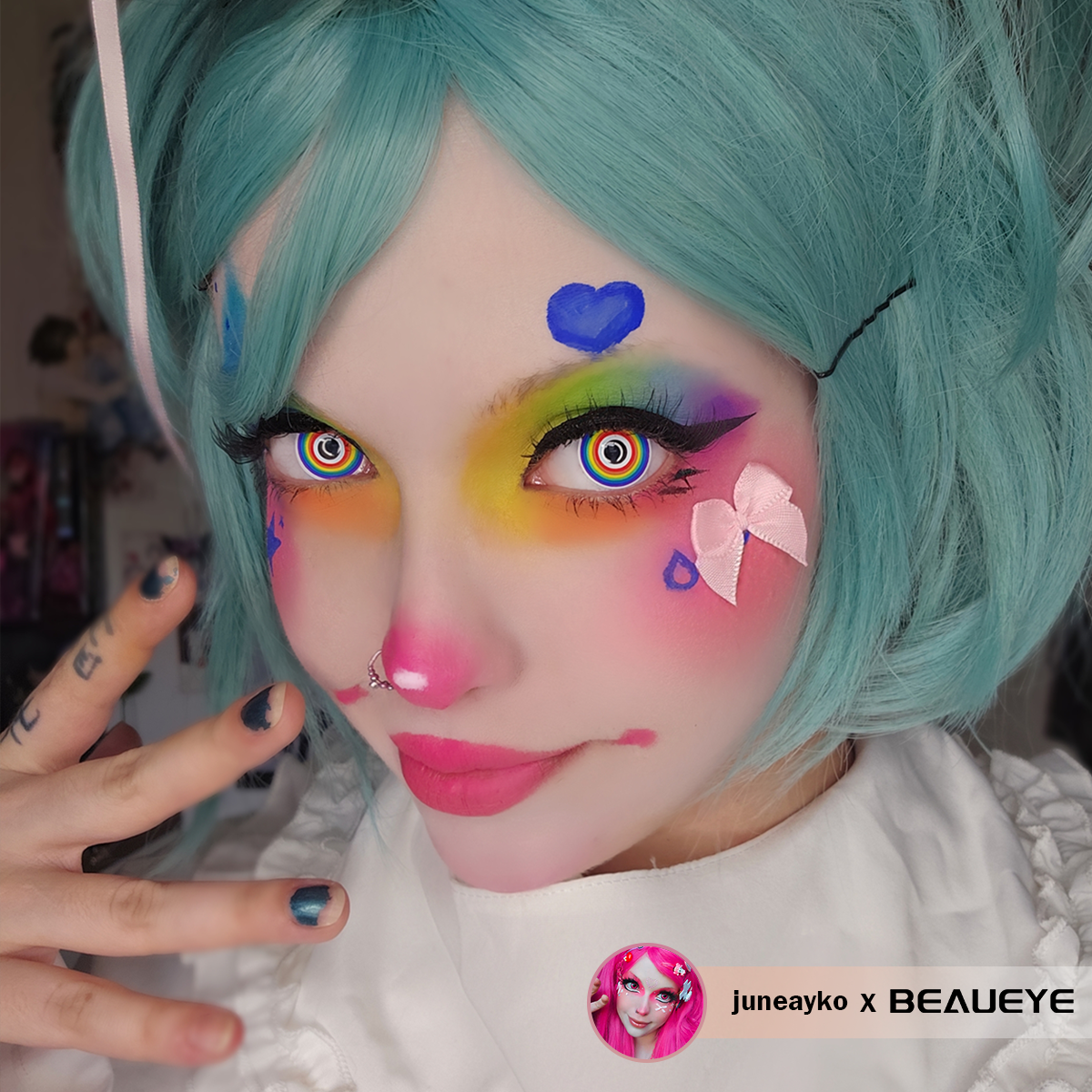 Lentes de contacto de colores arcoíris de Cosplay Circle Line 