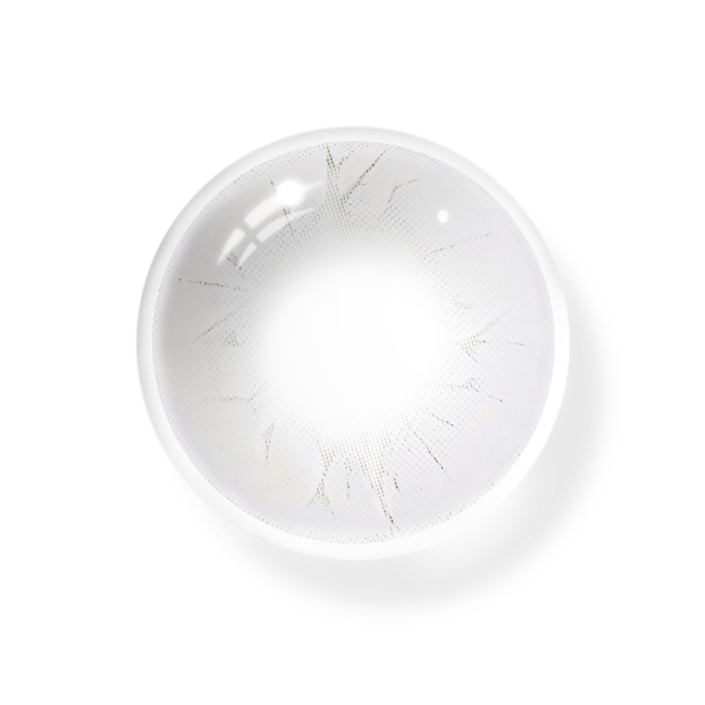 Lentes de contacto de color gris con efecto ojo agrietado para cosplay