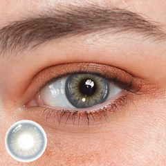 Lentes de contacto de color azul grisáceo con prescripción médica DNA Taylor 