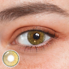 Lentes de contacto de color marrón avellana mármol 