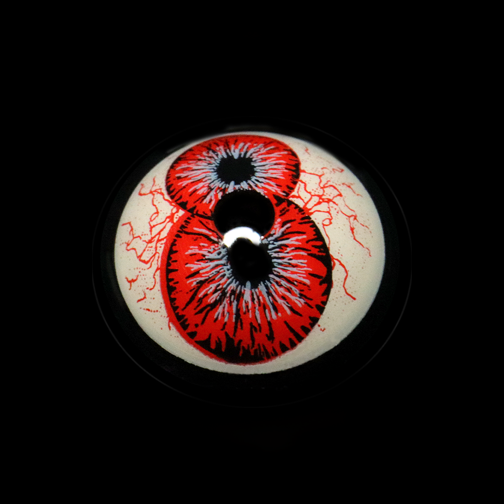 Lentes de contacto de color rojo para cosplay de Twin Abyss Eyes 