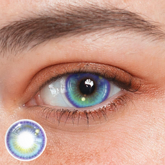 Lentes de contacto de color con prescripción Yari Blue 