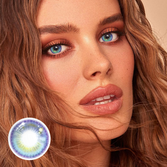 Lentes de contacto de color con prescripción Yari Blue 