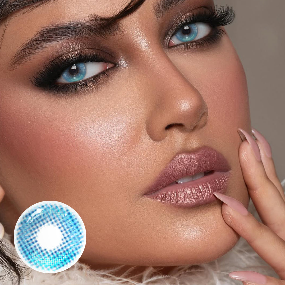 Lentes de contacto de color azul Vlinder Gem 