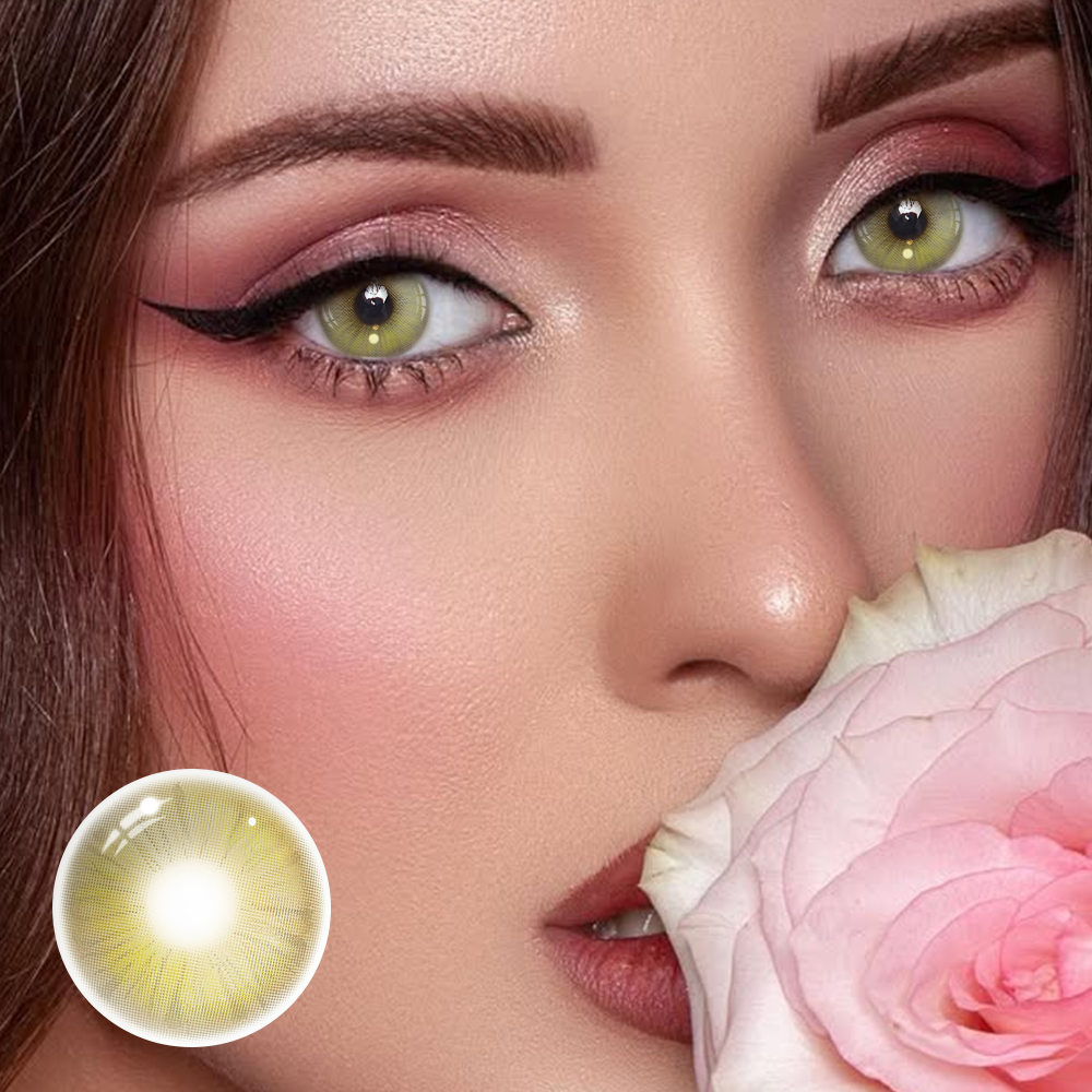 Lentes de contacto de color marrón oscuro 