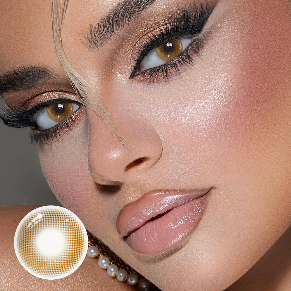 Lentes de contacto de color marrón Nidaw 