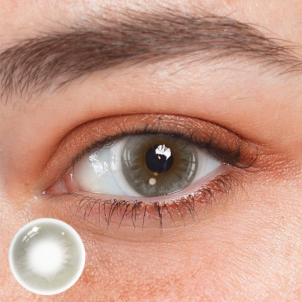 Lentes de contacto de color gris Nidaw 