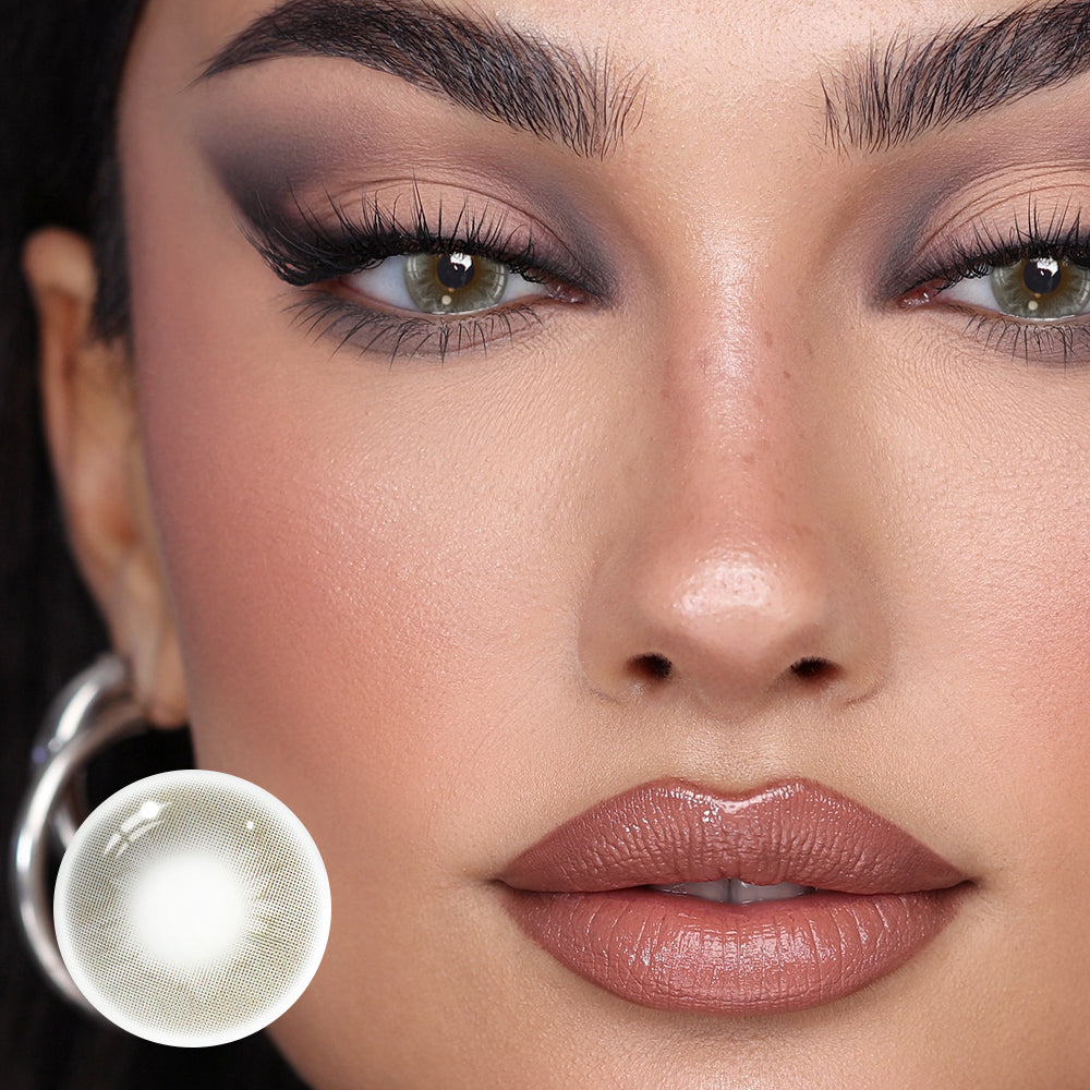 Lentes de contacto de color gris Nidaw 