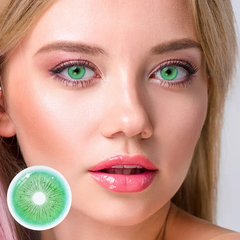 Lentes de contacto de color verde de ángel caído para cosplay 