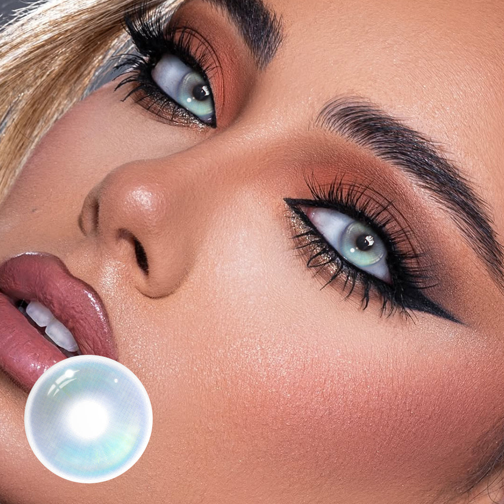 Lentes De Contacto De Color Azul Vlinder 