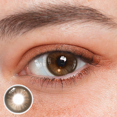 Lentes de contacto de color con prescripción Americano Brown 