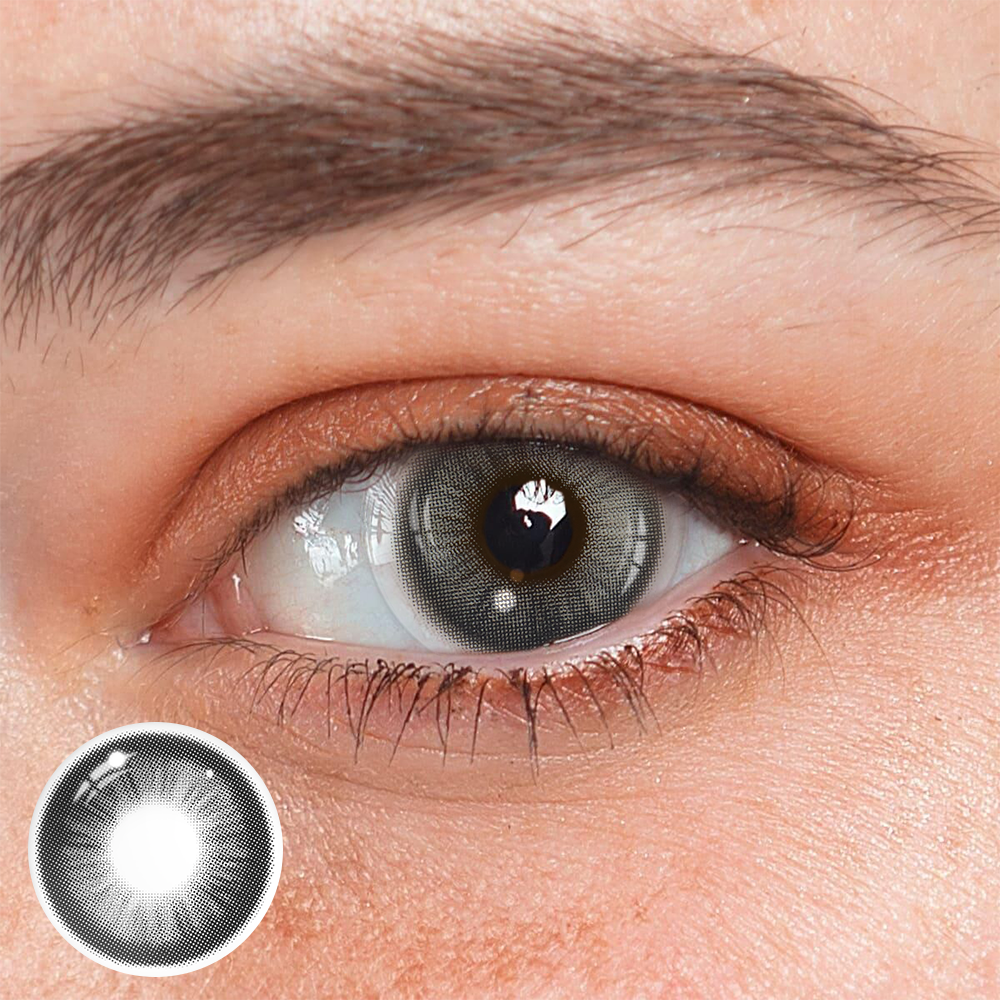Lentes de contacto de color con prescripción Americano Gray 