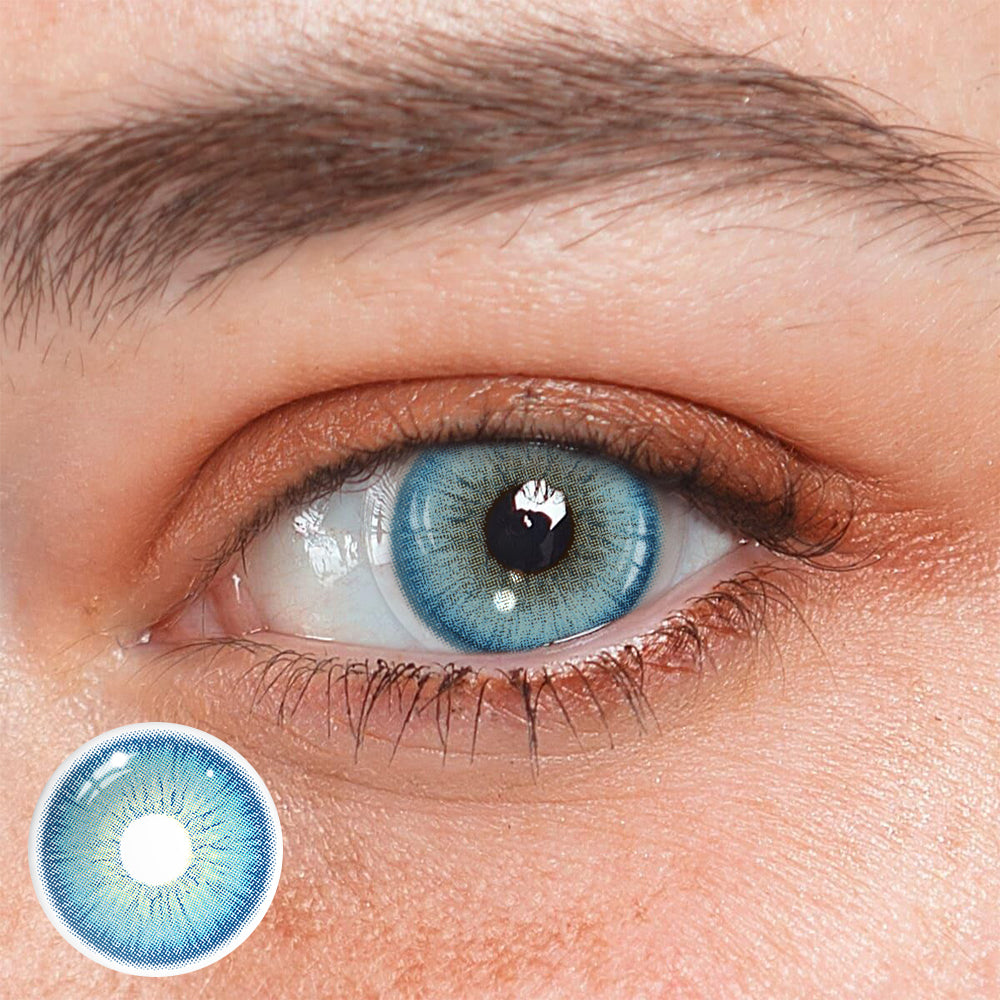 Lentes de contacto de color azul Eris 
