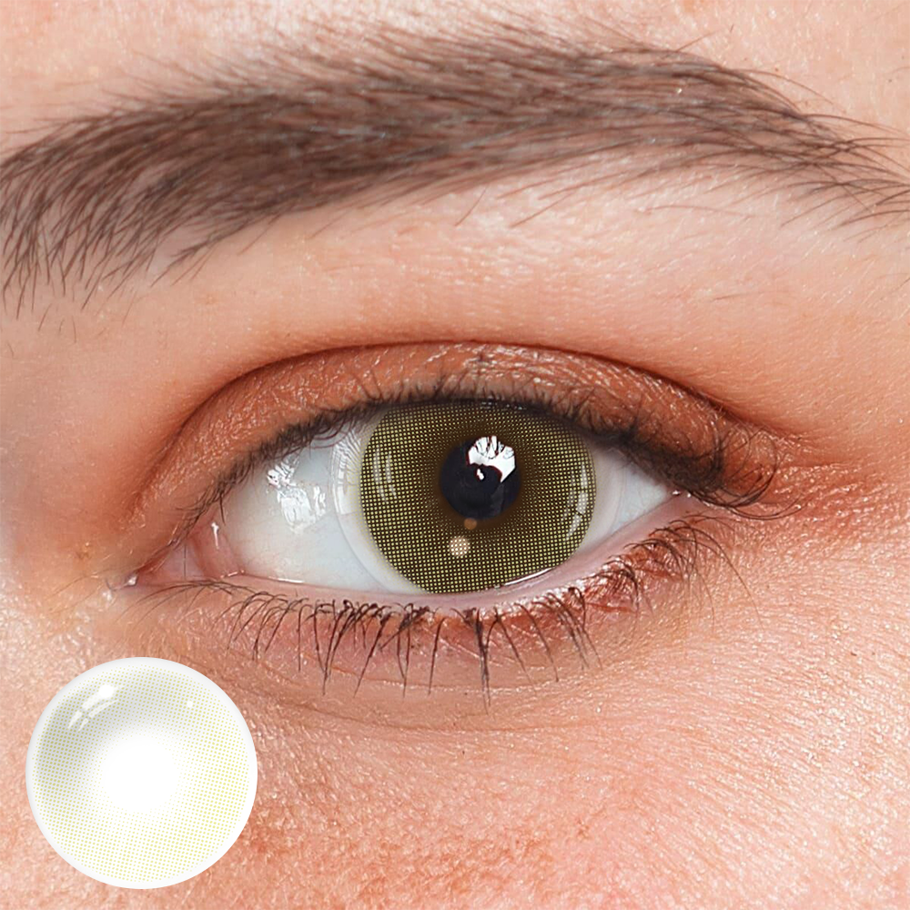 Lentes de contacto de color marrón con prescripción Hidrocor AMBAR 
