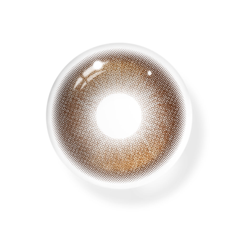 Lentes de contacto de color marrón tormentoso 