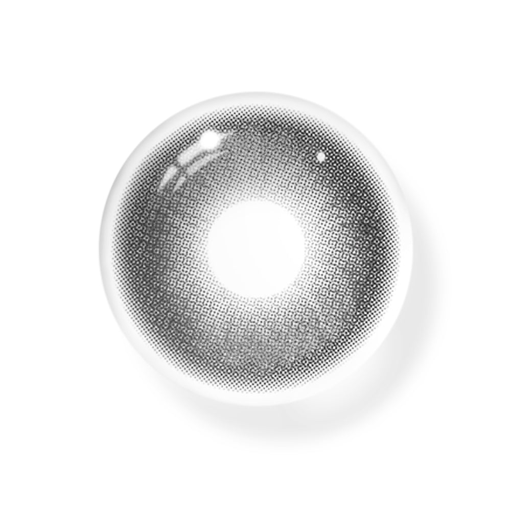 Lentes de contacto de color gris tormentoso 