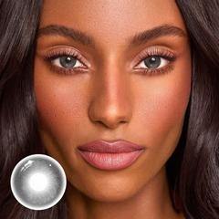 Lentes de contacto de color gris tormentoso 