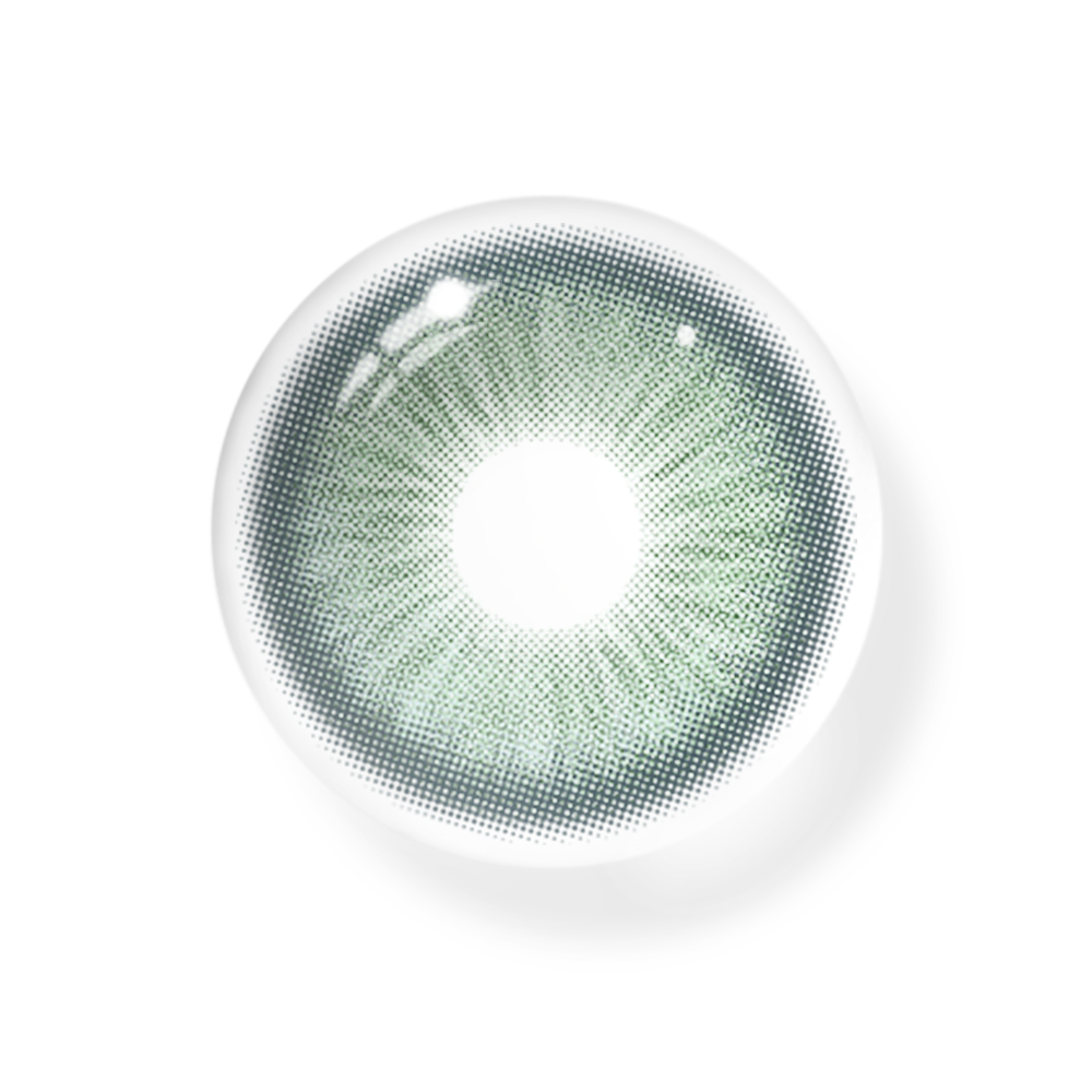 Lentes de contacto de color verde Goldie 