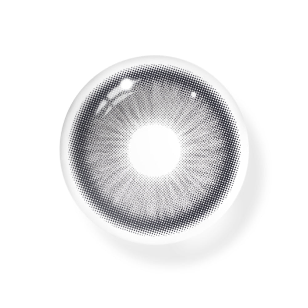 Lentes de contacto de color gris dorado 