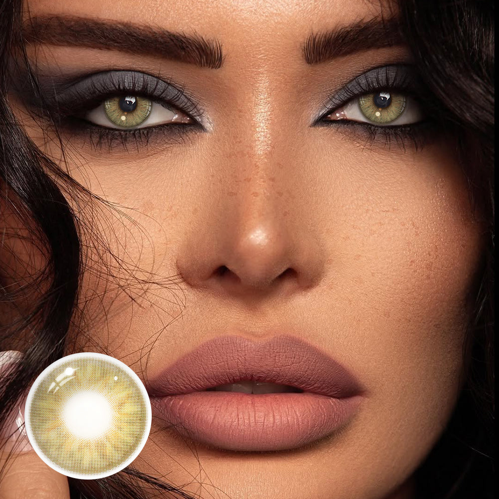 Lentes de contacto de color marrón claro Lazuli 